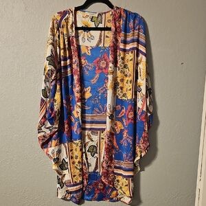 Umgee Multicolor Floral Kimono